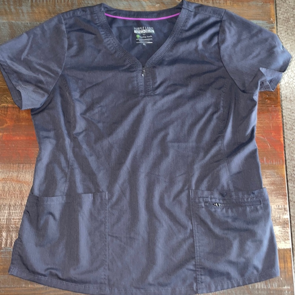 Women’s Pewter Purple Label Scrub Top XL